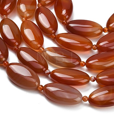 Natural Red Agate Beads Strands G-B178-T01-01-1