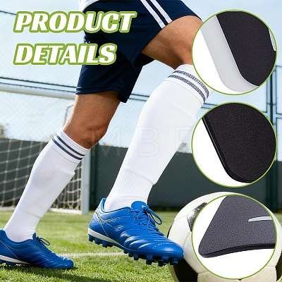 2 Pairs 2 Colors Plastic Shin Guard AJEW-CN0007-05B-1