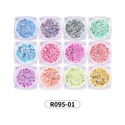 12 Colors Shining Nail Art Decoration Accessories MRMJ-R095-01-1