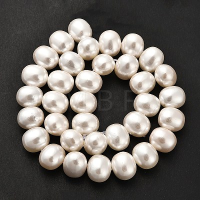 Electroplated Shell Pearl Beads Strands BSHE-C009-03B-1