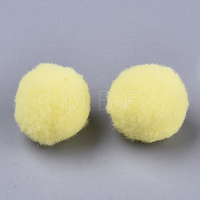 DIY Doll Craft Polyester High-elastic Pompon Ball AJEW-R093-01-E01-1