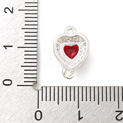 Brass Pave Cubic Zirconia Connector Charms KK-Z072-06S-06-1