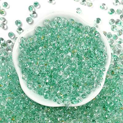 6/0 Spray Paint Glass Seed Beads SEED-H003-11L-1