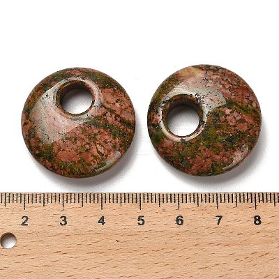 Natural Unakite Pendants G-H073-05D-1