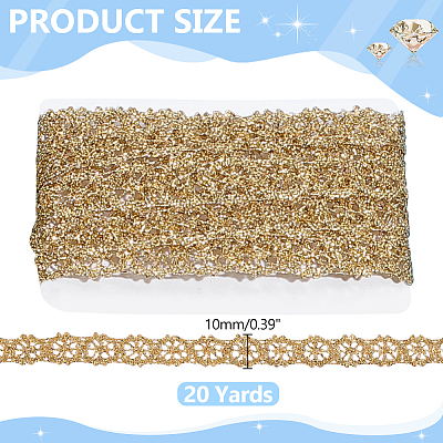 Metallic Yarn Ribbon OCOR-WH0078-547-1