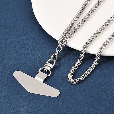 304 Stainless Steel Universal Phone Tether Tabs NJEW-D342-01P-1