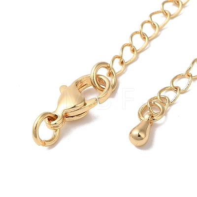 Rack Plating Brass Ends with Chain and Clasps KK-F873-01LG-01-1