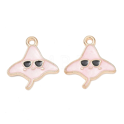 Alloy Enamel Pendants AL-CBAE435-17G-02-1