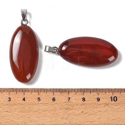 Dyed & Heated Natural Carnelian Pendants GG-CBACB71-01P-15-1