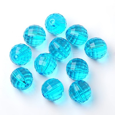 Transparent Acrylic Beads PL544Y-8-1