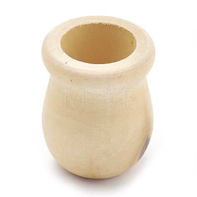 Unfinished Blank Wooden Vase X-WOOD-S040-81-1