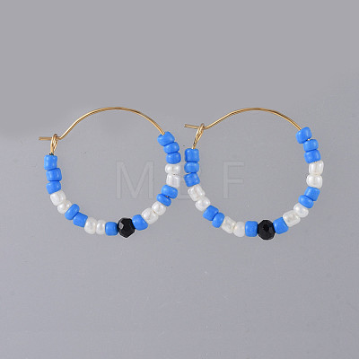 (Jewelry Parties Factory Sale)316L Surgical Stainless Steel Hoop Earrings EJEW-JE03690-1