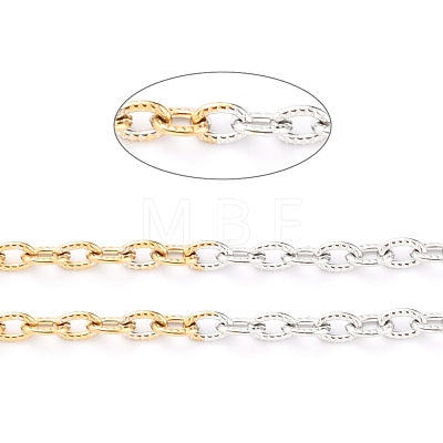 Two Tone 304 Stainless Steel Cable Chains CHS-B001-10-1