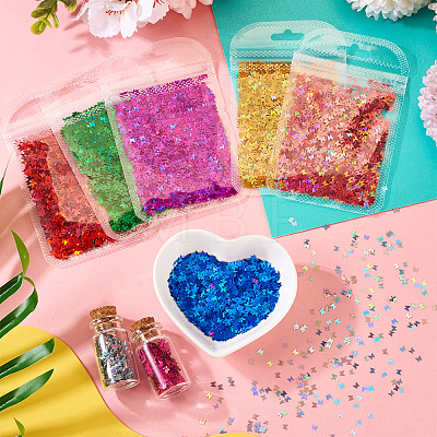 8 Bags 8 Colors Nail Art Glitter Sequins MRMJ-TA0001-29-1