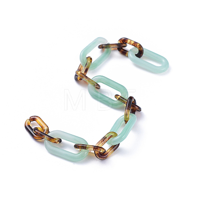 Handmade Acrylic Figaro Chains AJEW-JB00596-1