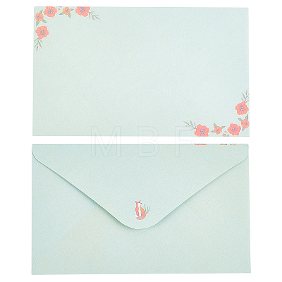 BENECREAT 10 Sets 10 Styles Paper Envelopes & Letter Papers Set DIY-BC0002-81-1