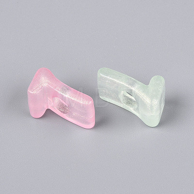 Luminous Frosted Transparent Acrylic Beads TACR-T029-21H-1