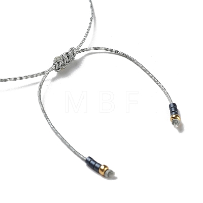 Glass Imitation Pearl & Seed Braided Bead Bracelets WO2637-11-1