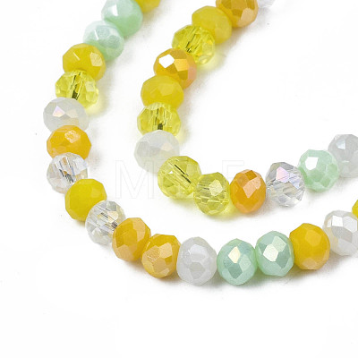 Opaque Glass Beads Strands GLAA-T006-07-A06-1