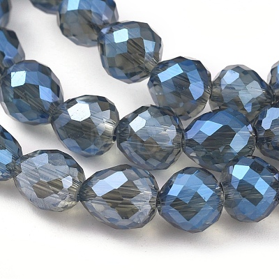 Electroplate Glass Beads Strands EGLA-L018-A-FR03-1