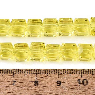 Transparent Glass Beads Strands LS-GLAA-R041-8x8mm-A01-1