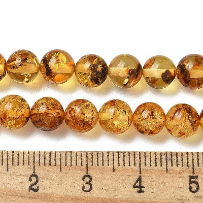 Natural Amber Beads Strands G-K387-D02-01-1