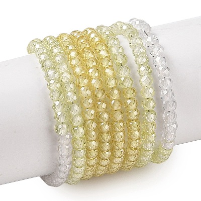 Transparent Gradient Color Cubic Zirconia Strand ZIRC-NH0002-01G-1