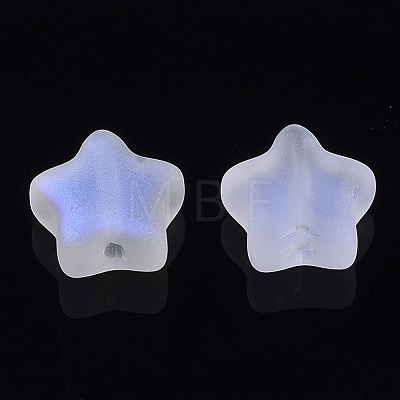 Electroplate Glass Beads GLAA-N035-01-C02-1