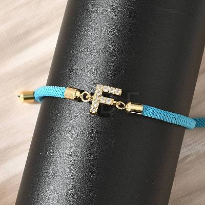 Adjustable Nylon Cord Bracelets BJEW-C096-01G-06-1