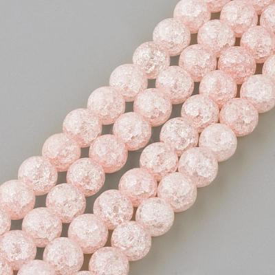 Synthetic Crackle Quartz Beads Strands GLAA-S134-8mm-M-1