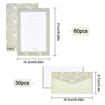 CRASPIRE Paper Envelopes & Letter Papers DIY-CP0002-95-1