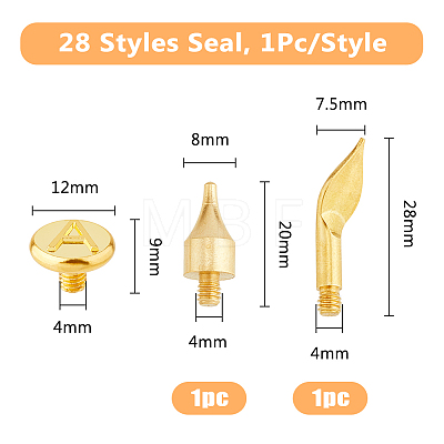 Brass Wood Burning Tip Sets TOOL-WH0155-100B-1