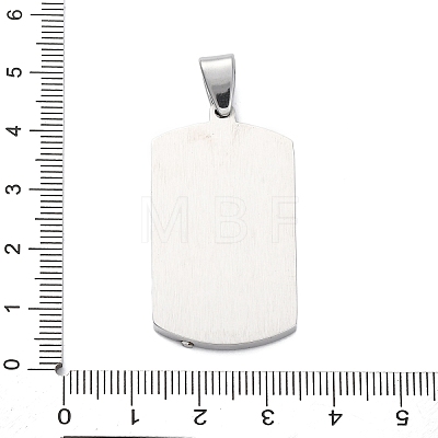 304 Stainless Steel Pendants STAS-U043-16P-1