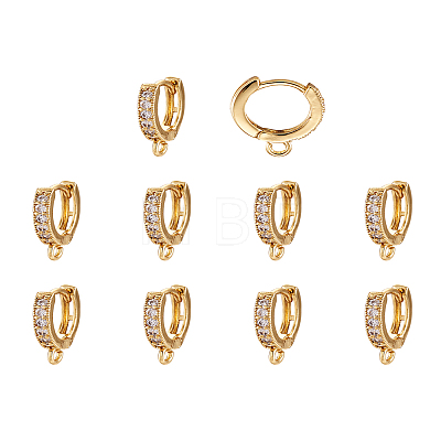 Eco-Friendly Brass Earring Hoops Findings KK-TA0007-40-1