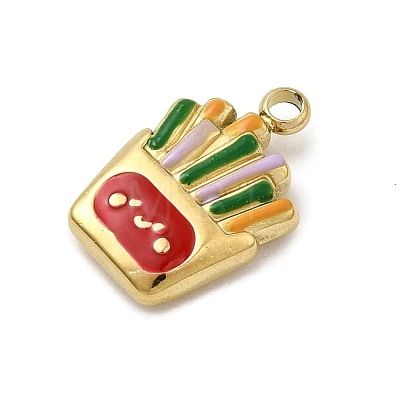 304 Stainless Steel Enamel Pendants STAS-I355-12G-06-1