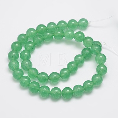 Natural & Dyed Malaysia Jade Bead Strands G-A146-10mm-A04-1