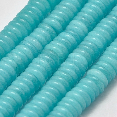 Natural White Jade Heishi Beads Strands G-K208-21-12mm-1