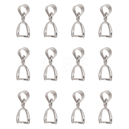 Grade AA Brass Ice Pick Pinch Bails for Pendant Making X-KK-M008-a-08P-NR-1
