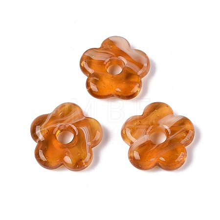 Two Tone Handmade Lampwork European Beads LAMP-N024-39-01G-1