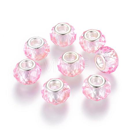 Handmade Glass European Beads GPDL25Y-74-1