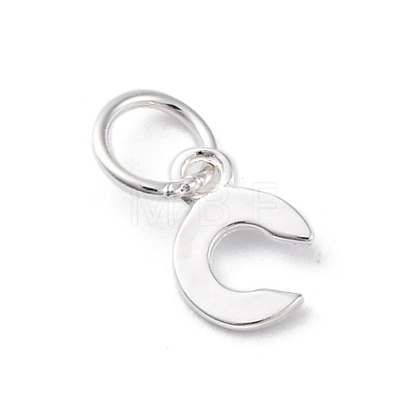 925 Sterling Silver Letter Charms STER-C012-01S-C-1