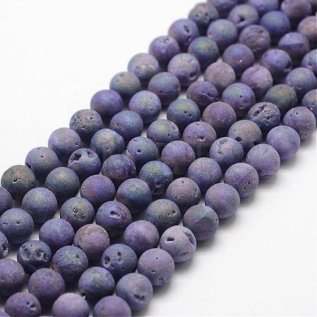 Electroplated Natural Quartz Crystal Beads Strands G-K174-01D-1