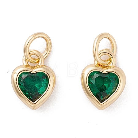 Brass inlaid Cubic Zirconia Pendants ZIRC-A019-13G-H-1