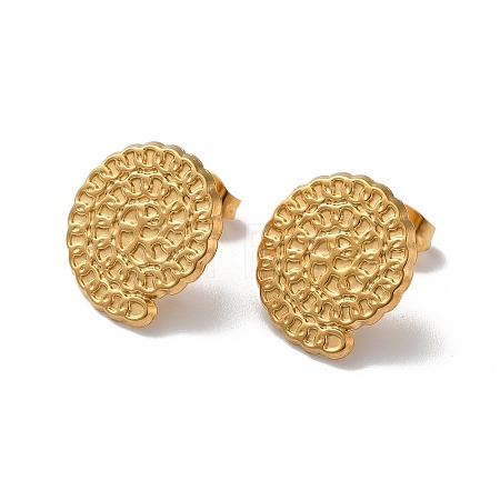 304 Stainless Stud Earring Findings LS-STAS-M314-01E-G-1
