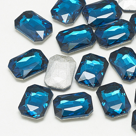 Pointed Back Glass Rhinestone Cabochons RGLA-T079-6x8mm-14-1