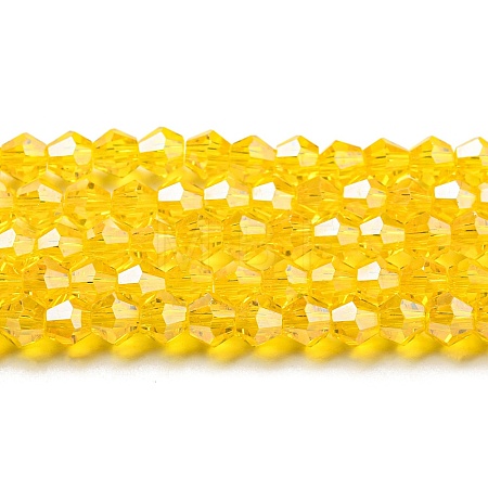 Transparent Electroplate Glass Beads Strands LS-EGLA-A039-T3mm-A22-1