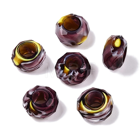 Two Tone Glass European Beads LS-GDA009-4-1