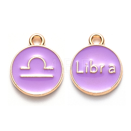 Alloy Enamel Pendants ENAM-S124-01A-01K-1
