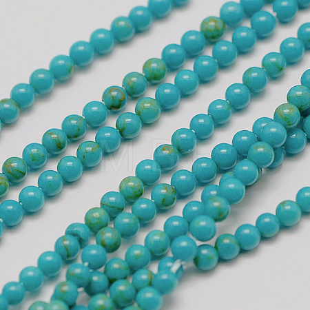 Imported Synthetic Turquoise Bead Strands X-G-A130-3mm-L05-1-1