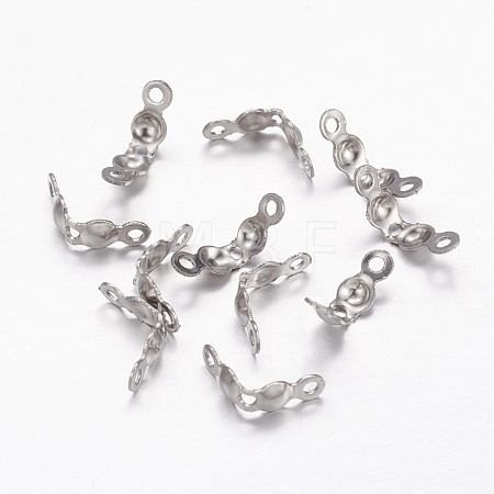 Tarnish Resistant 304 Stainless Steel Bead Tips X-STAS-E129-06P-1